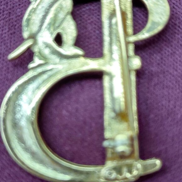 Adorable vintage Initial B cat pin by JJ - Picture 3 of 3